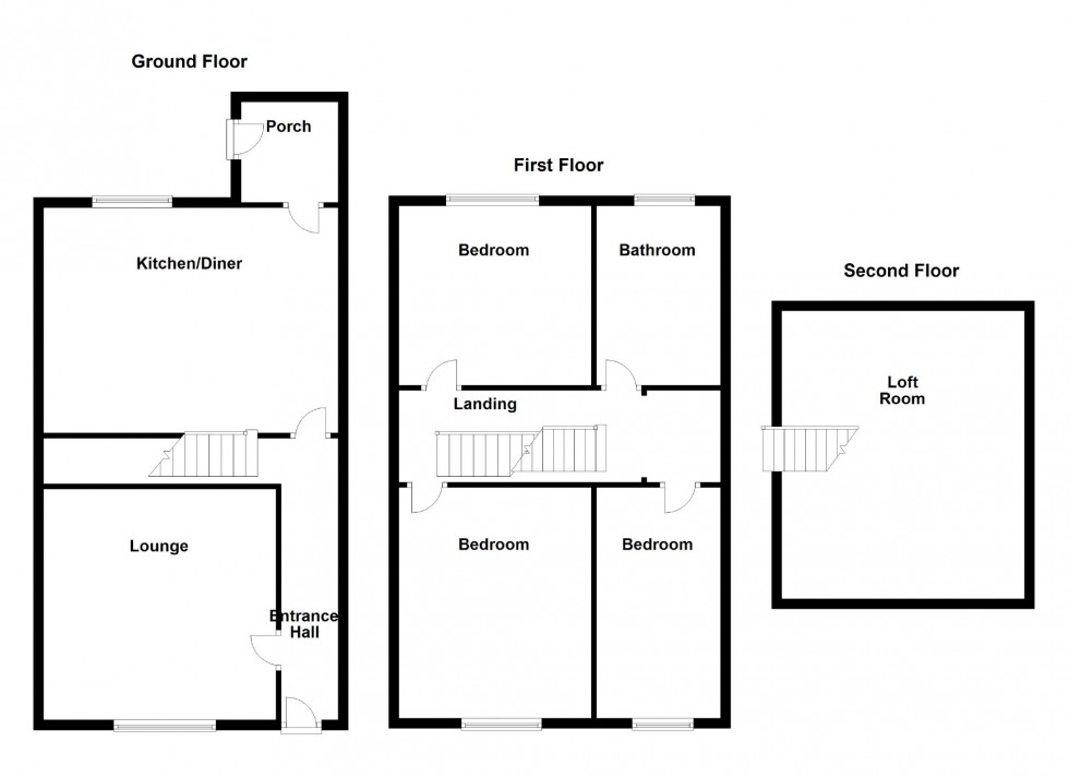 Floorplan for Church Lane, Heckmondwike, West Yorkshire, WF16
