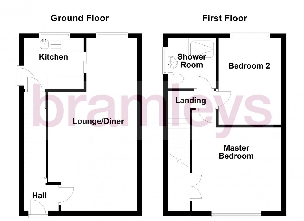 Floorplan for Meadow Lane, Wheatley, Halifax, HX3