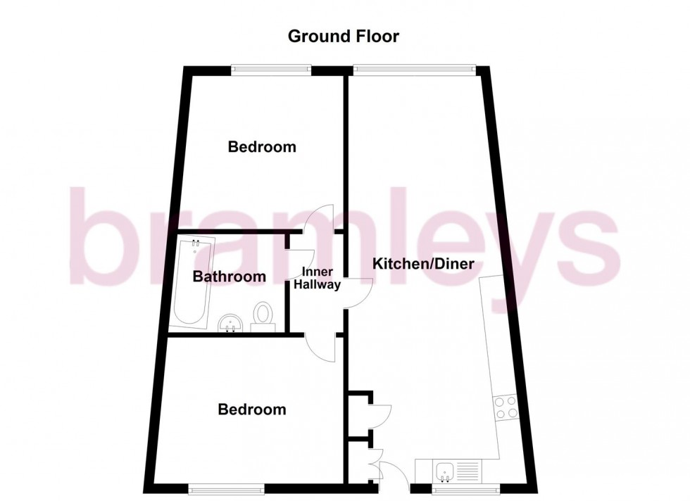 Floorplan for Ridge Close, Newsome