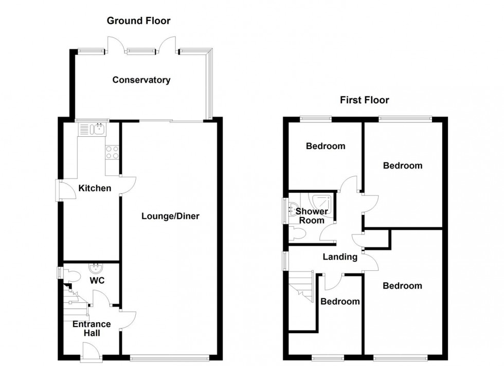 Floorplan for Coxley View, Netherton, Wakefield
