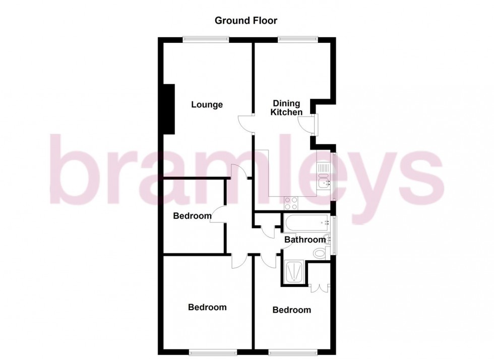 Floorplan for Clay Butts, Birkby, Huddersfield