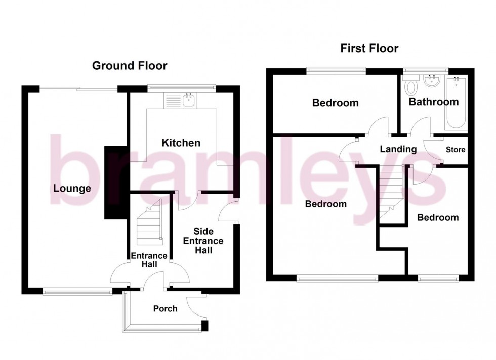 Floorplan for Teddington Avenue, Dalton, Huddersfield