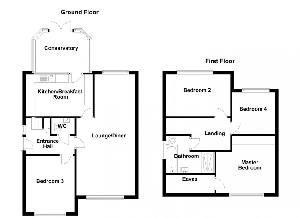 Floorplan for Meadow Lane, Liversedge
