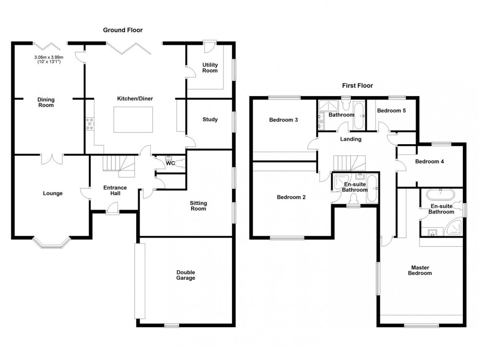 Floorplan for Crowlees Gardens, Mirfield