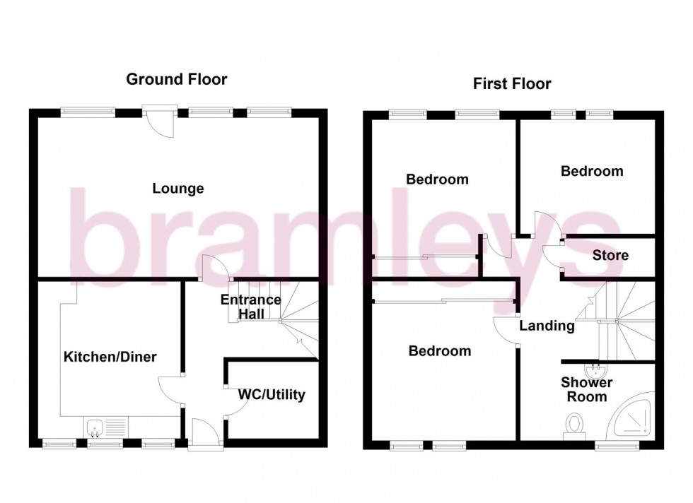 Floorplan for Spruce Drive, Netherton, Huddersfield