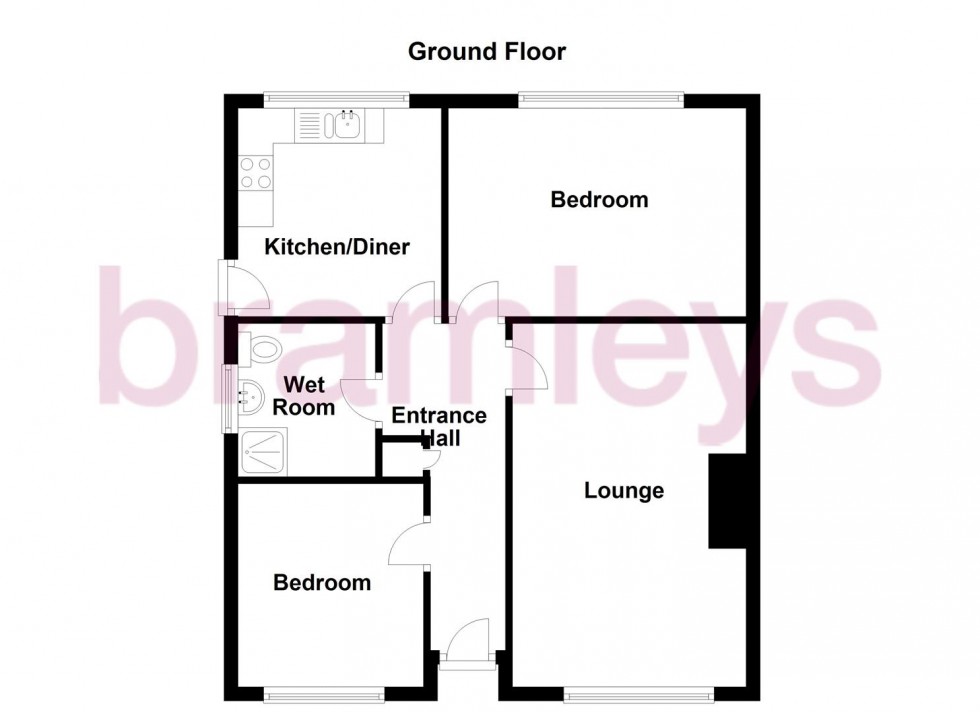 Floorplan for North Cross Road, Cowcliffe, Huddersfield