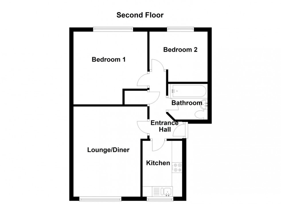 Floorplan for Huddleston Court, Newgate, Mirfield
