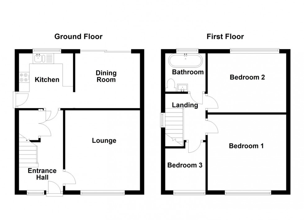 Floorplan for Portal Drive, Mirfield