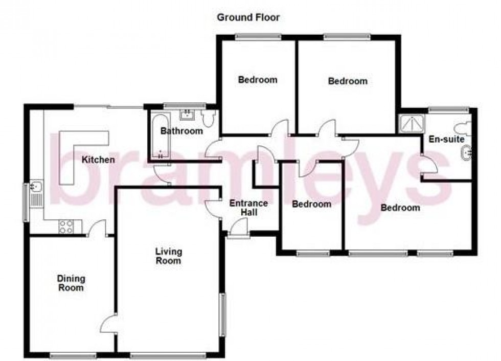 Floorplan for The Ghyll, Fixby, Huddersfield