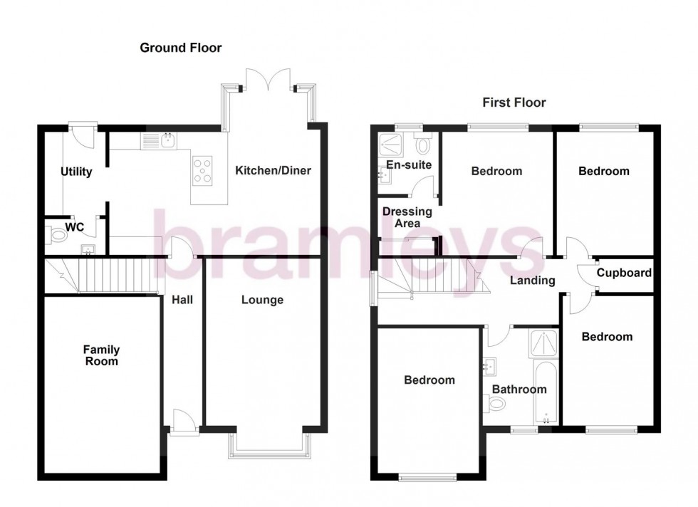 Floorplan for Hazel Fold, Queensbury, Bradford