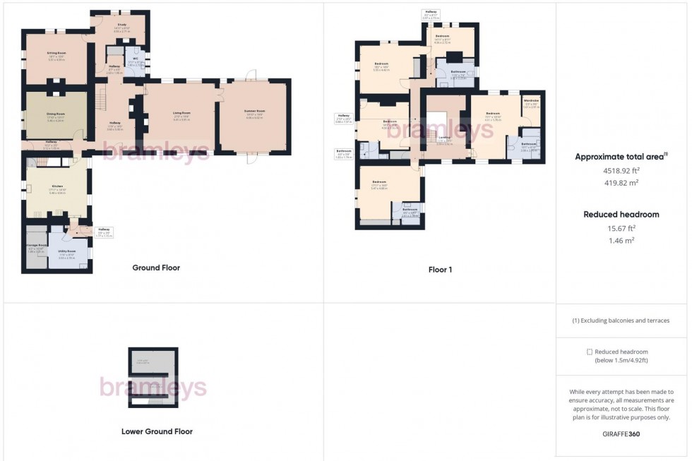 Floorplan for Fenay Grange, Birks Lane, Almondbury, Huddersfield