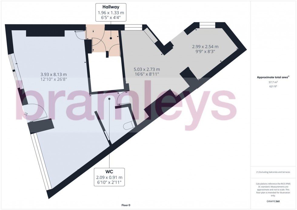 Floorplan for 1-3 Market Street, Hebden Bridge