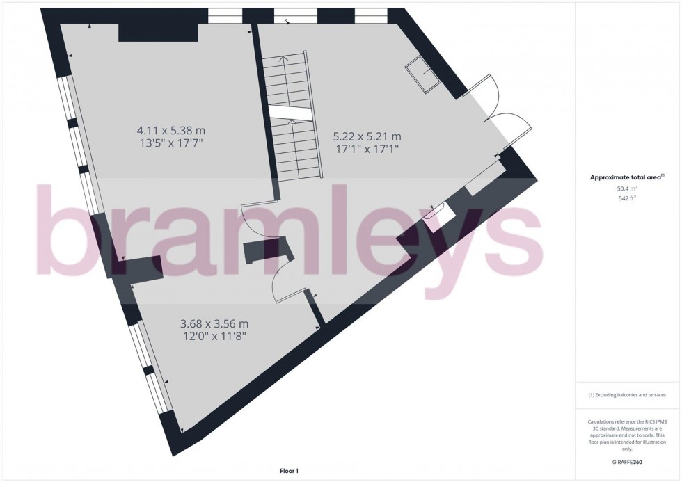 Floorplan for 1-3 Market Street, Hebden Bridge