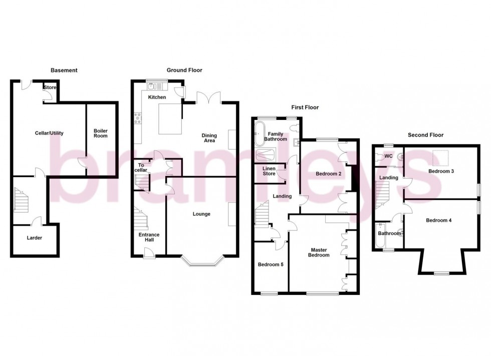 Floorplan for Grasmere Road, Huddersfield