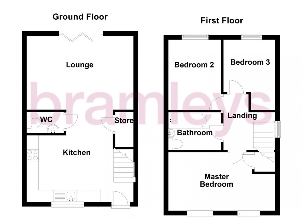 Floorplan for Lapwing Close, Crosland Moor, Huddersfield