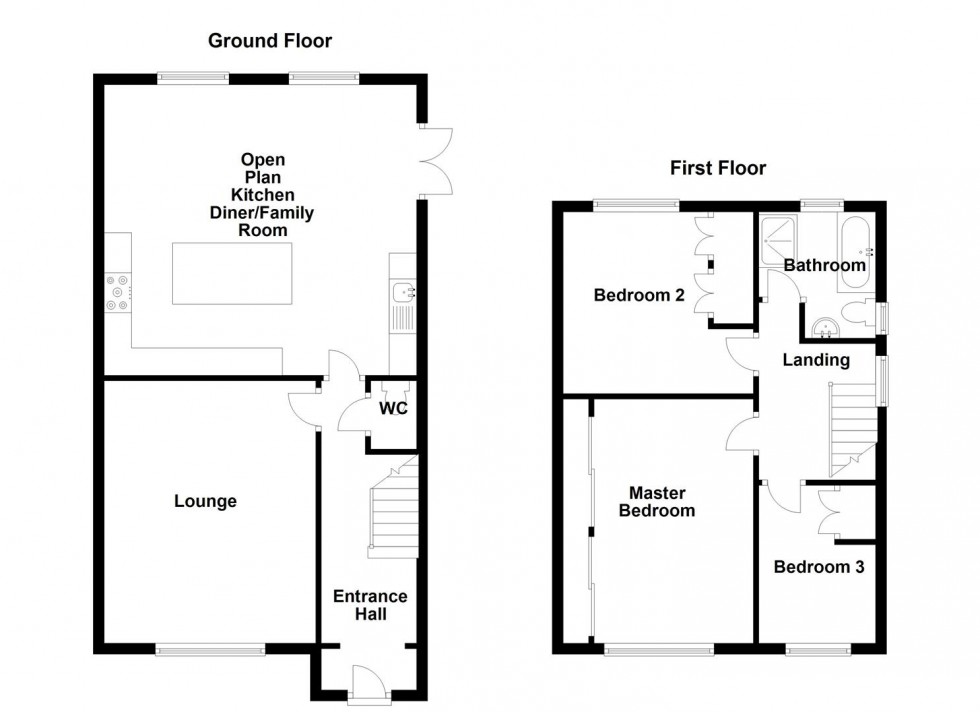 Floorplan for Lee Green, Mirfield