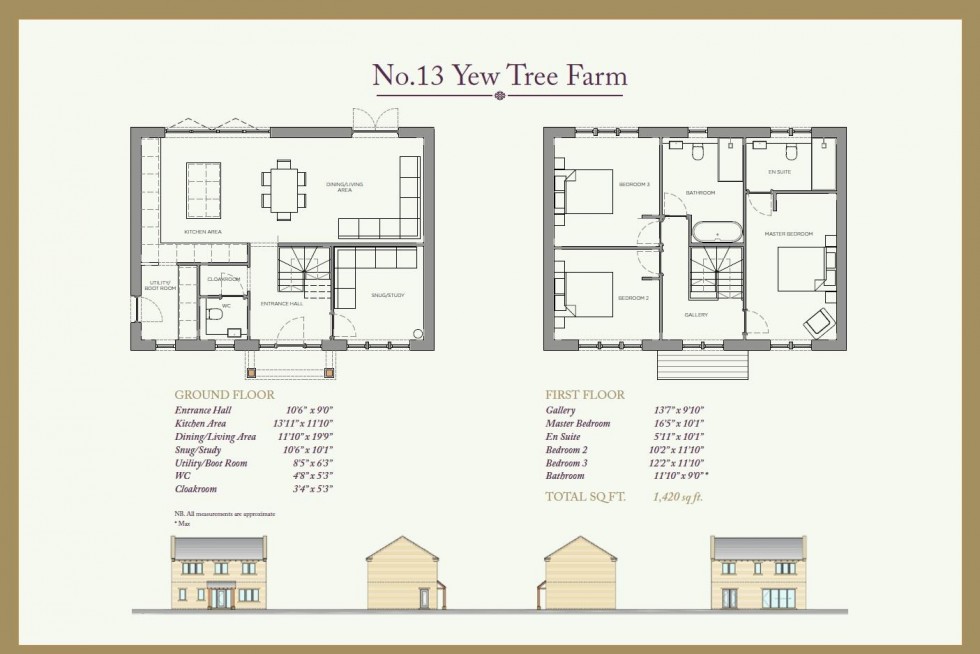 Floorplan for Yew Tree Farm, Plot 13, The Village, Farnley Tyas, Huddersfield