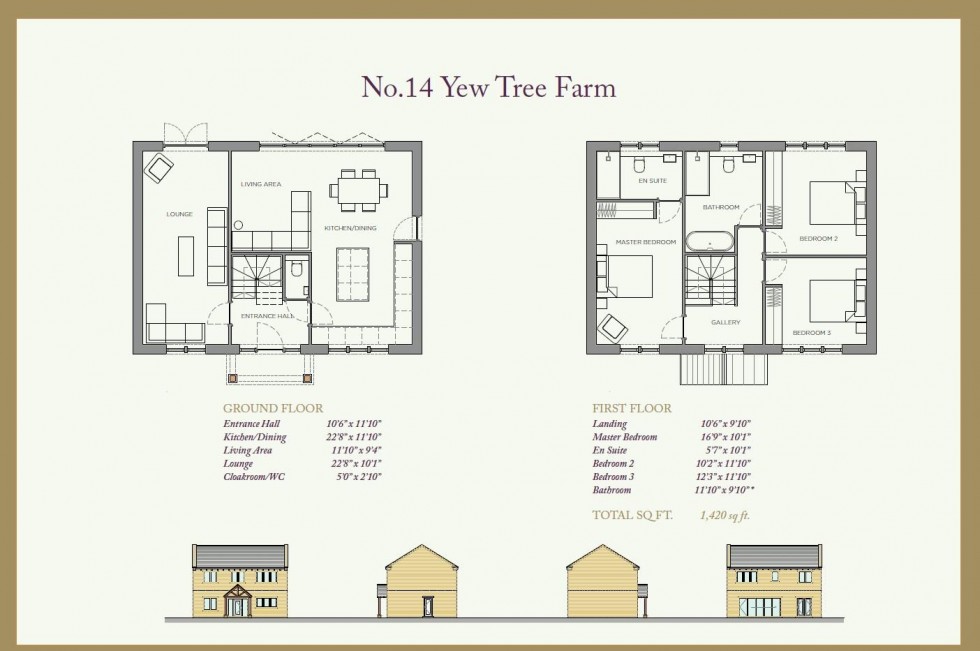 Floorplan for Yew Tree Farm, Plot 14, The Village, Farnley Tyas, Huddersfield