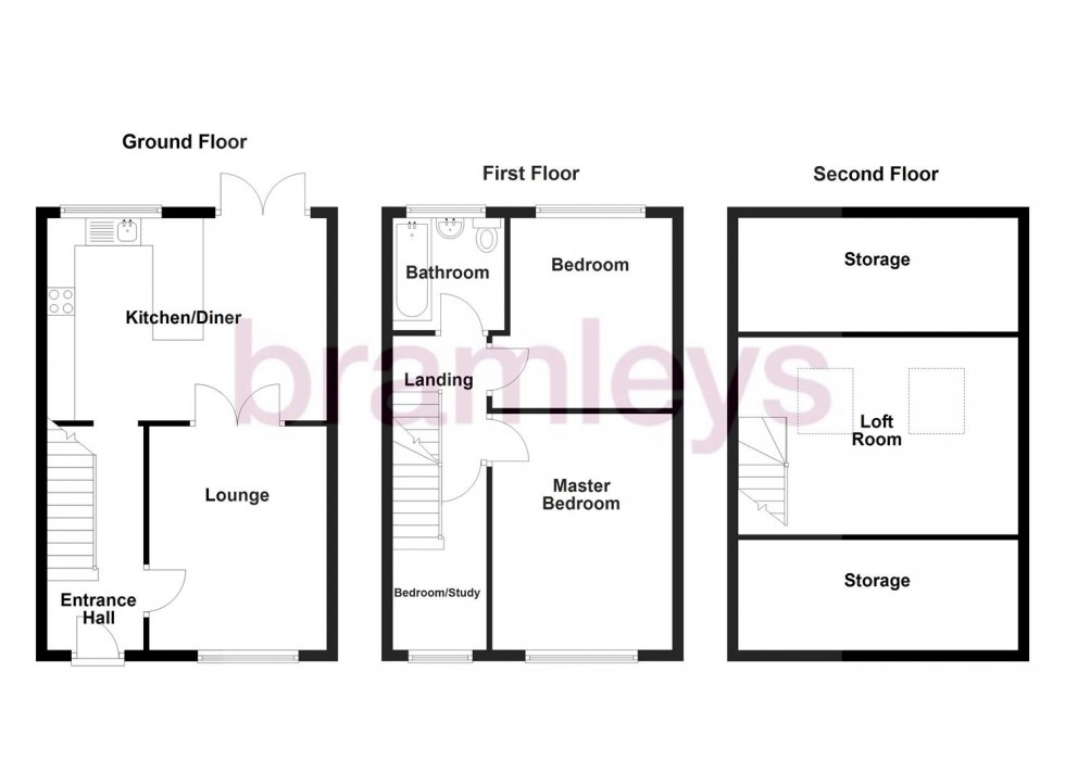 Floorplan for Bradshaw Lane, Bradshaw, Halifax
