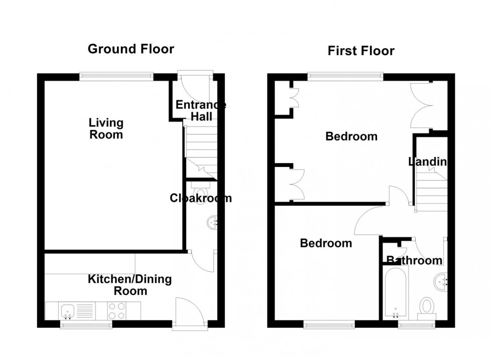 Floorplan for Vegal  Crescent, Ovenden, Halifax