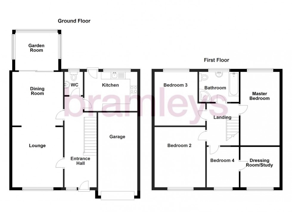 Floorplan for Foxcroft Drive, Brighouse