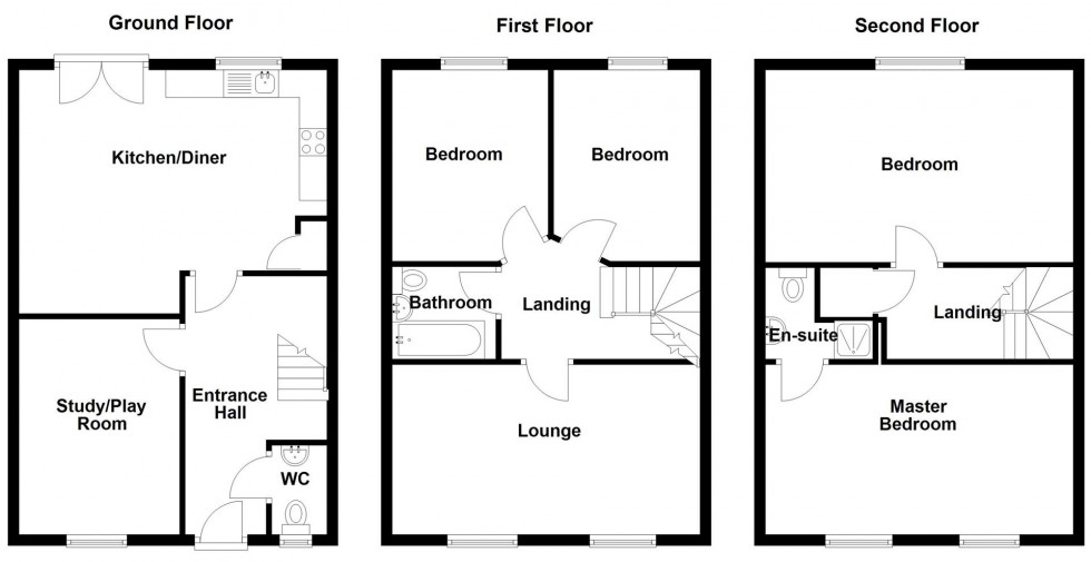 Floorplan for Annie Smith Way, Birkby, Huddersfield