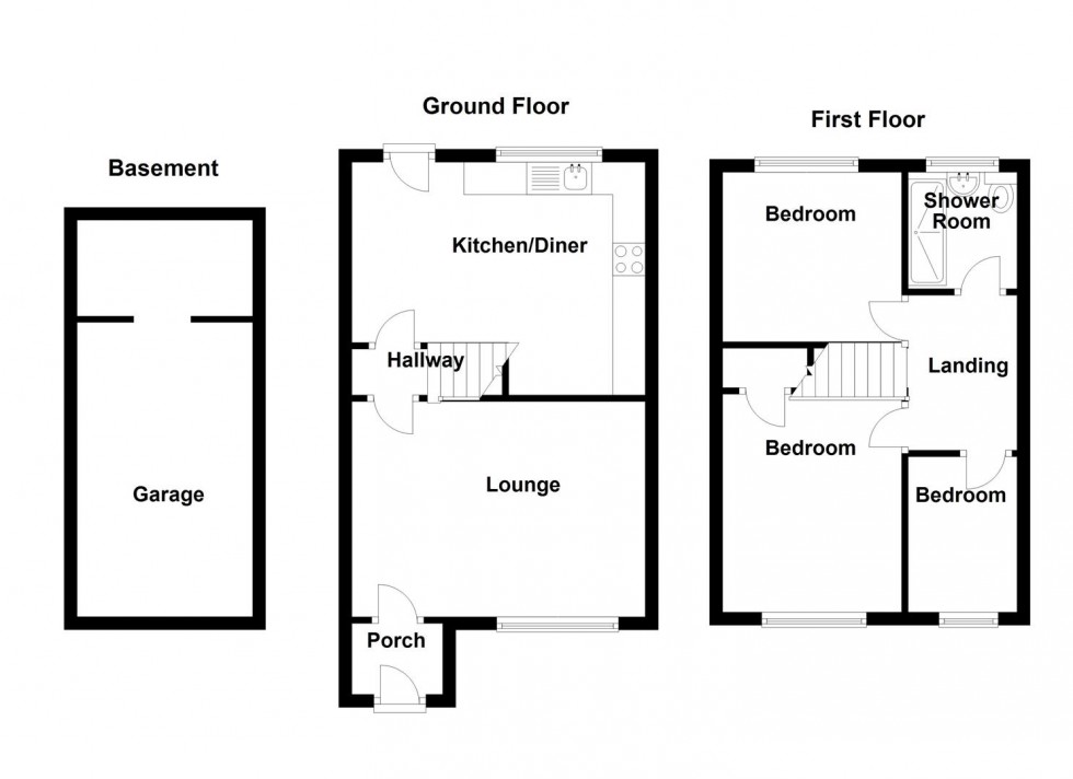 Floorplan for Sandiway Bank, Dewsbury