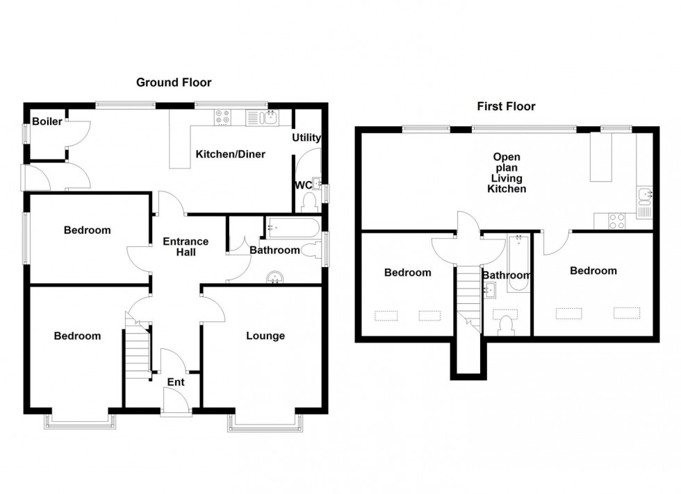 Floorplan for Fleminghouse Lane, Waterloo/Almondbury