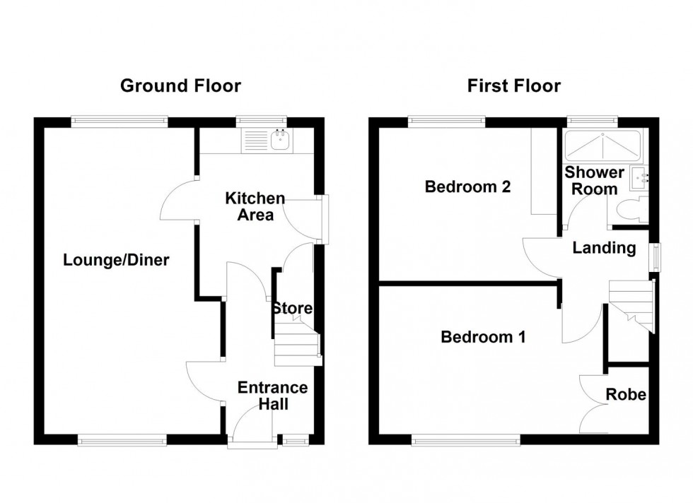 Floorplan for Windsor Drive, Huddersfield