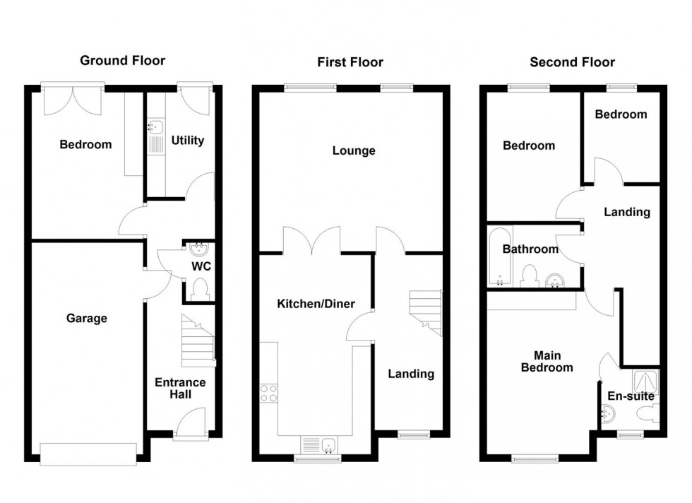 Floorplan for Dale View, Longwood, Huddersfield
