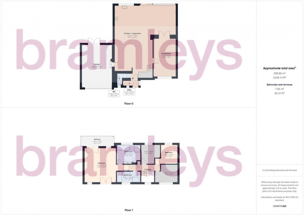Floorplan for Bourn View Road, Netherton, Huddersfield