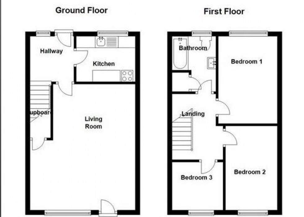 Floorplan for Rudding Street, Crosland Moor, Huddersfield