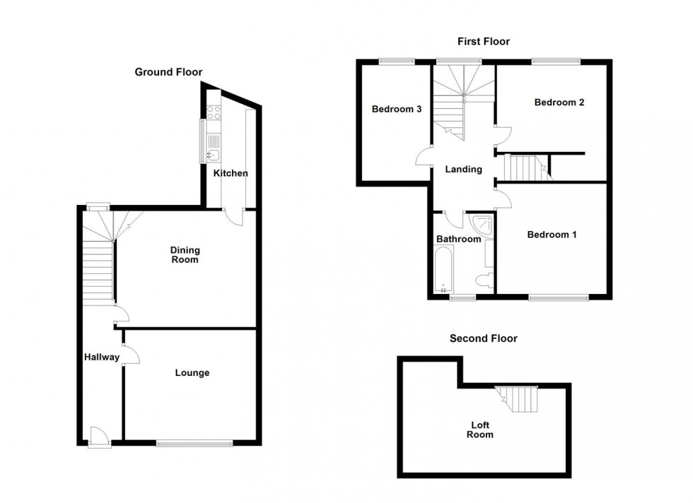 Floorplan for King Street, Mirfield