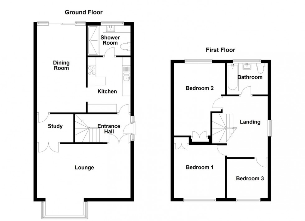 Floorplan for Fernhurst Road, Mirfield