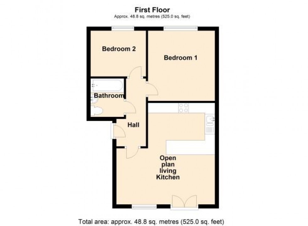 Floorplan for Water Royd Lane, Mirfield