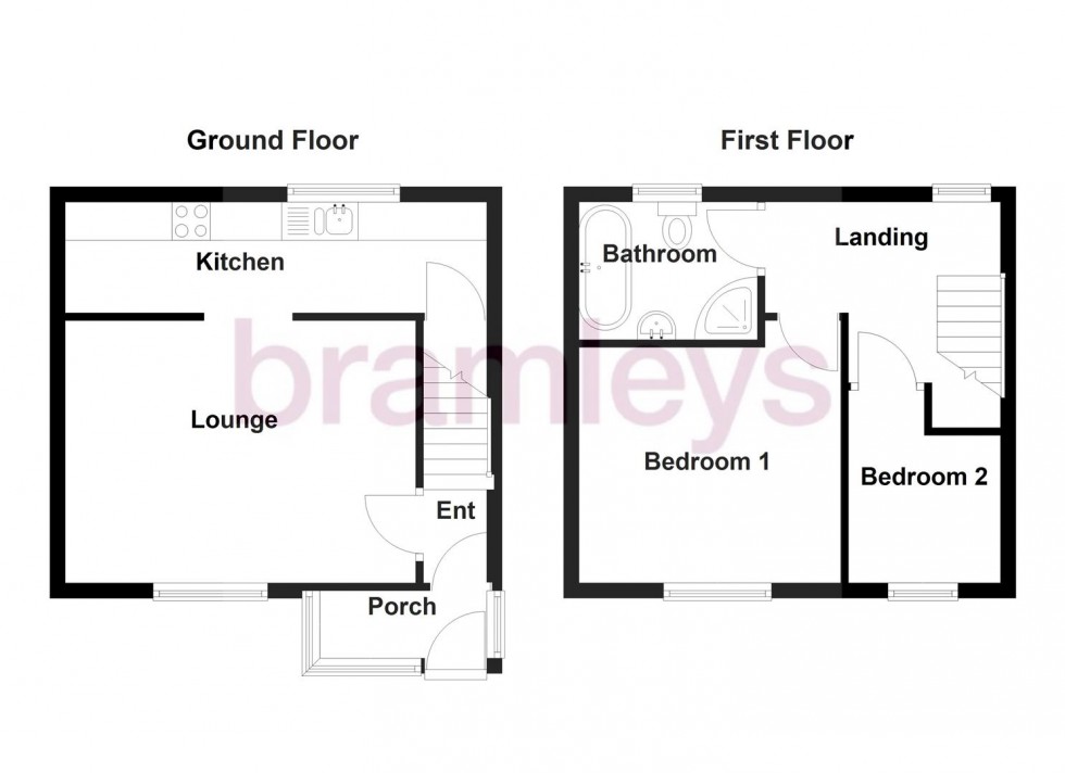 Floorplan for Houses Hill, Kirkheaton, Huddersfield