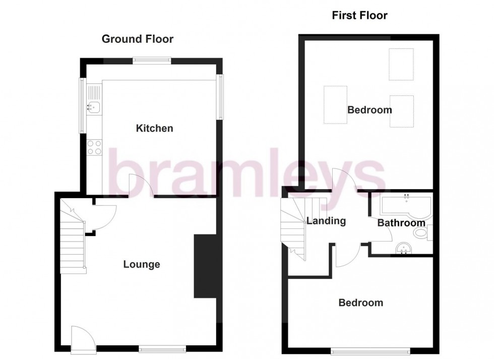 Floorplan for Cockley Cote, Slaithwaite, Huddersfield