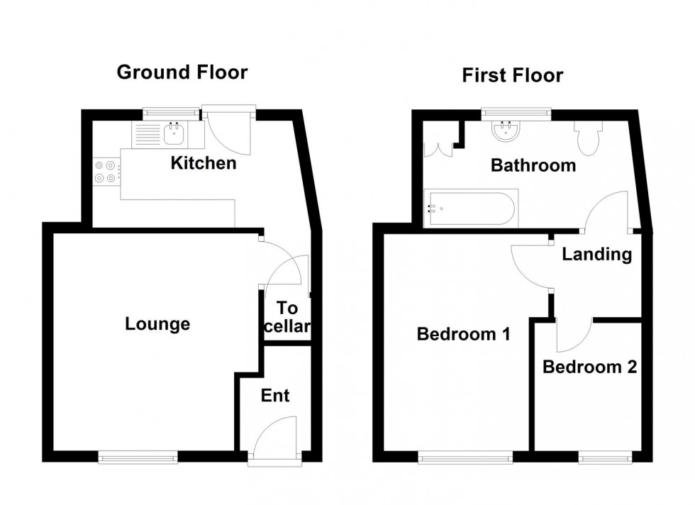 Floorplan for Oakes Road, Huddersfield