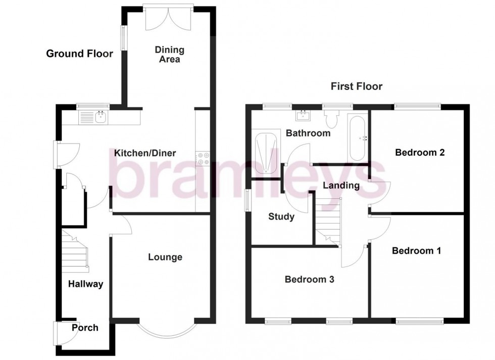 Floorplan for Quarmby Road, Huddersfield