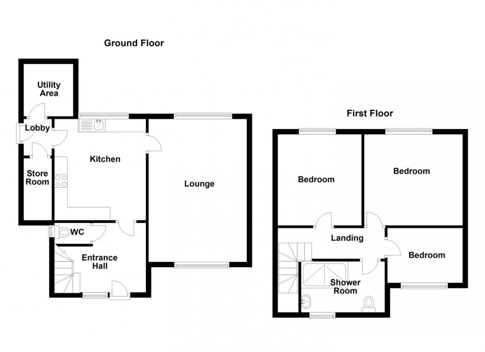 Floorplan for Curwen Crescent, Heckmondwike