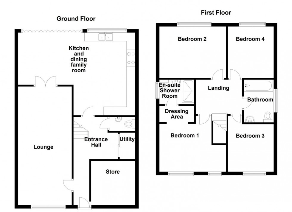 Floorplan for Little Green Lane, Heckmondwike