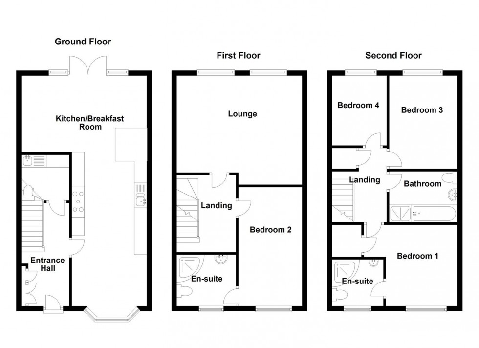 Floorplan for Spring Place Court, Mirfield
