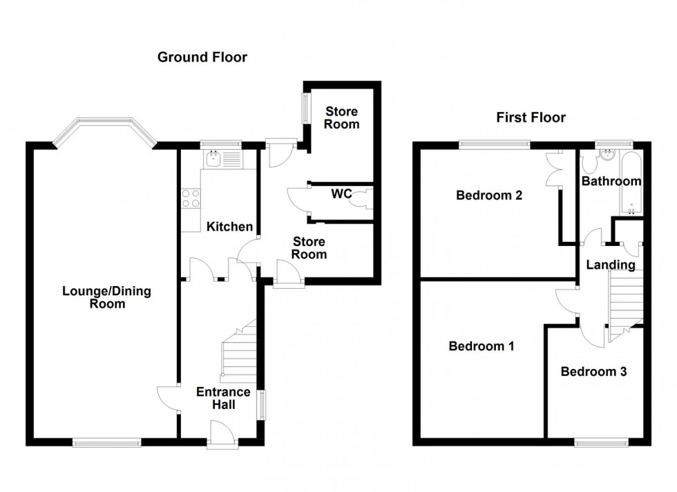 Floorplan for Cross Road, Thornhill, Dewsbury