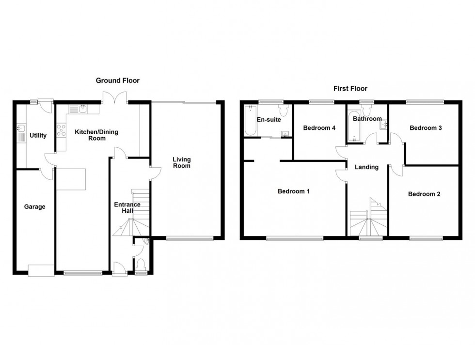 Floorplan for Cheviot Way, Mirfield