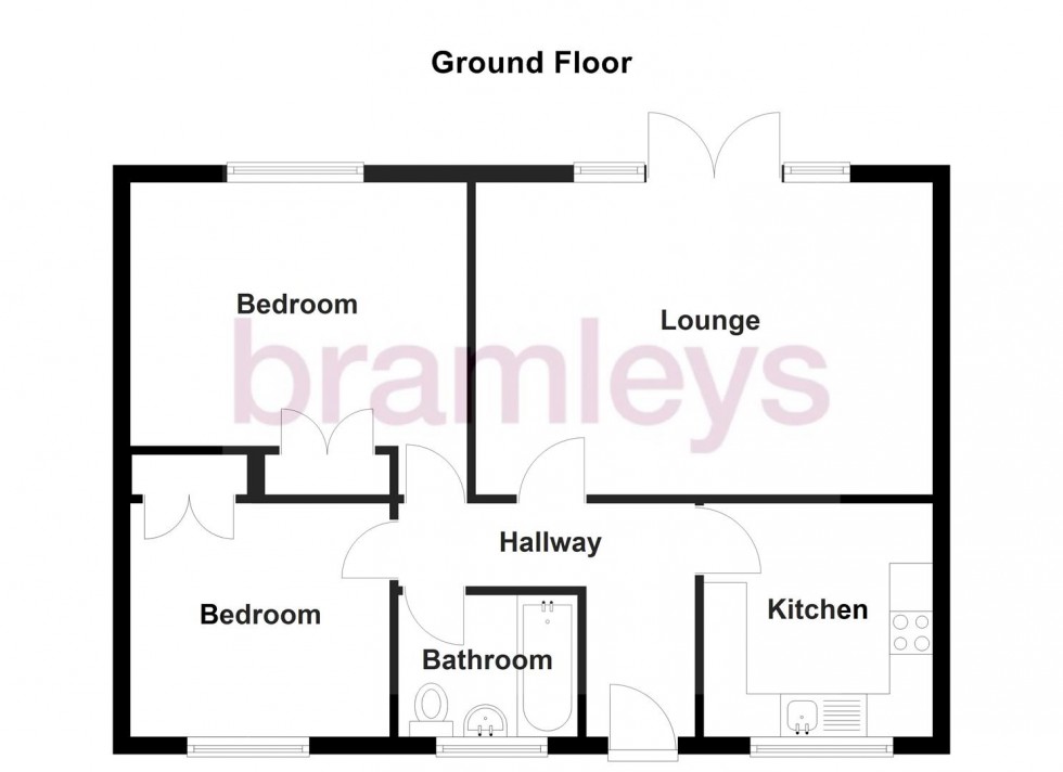Floorplan for Heath Close, Linthwaite, Huddersfield