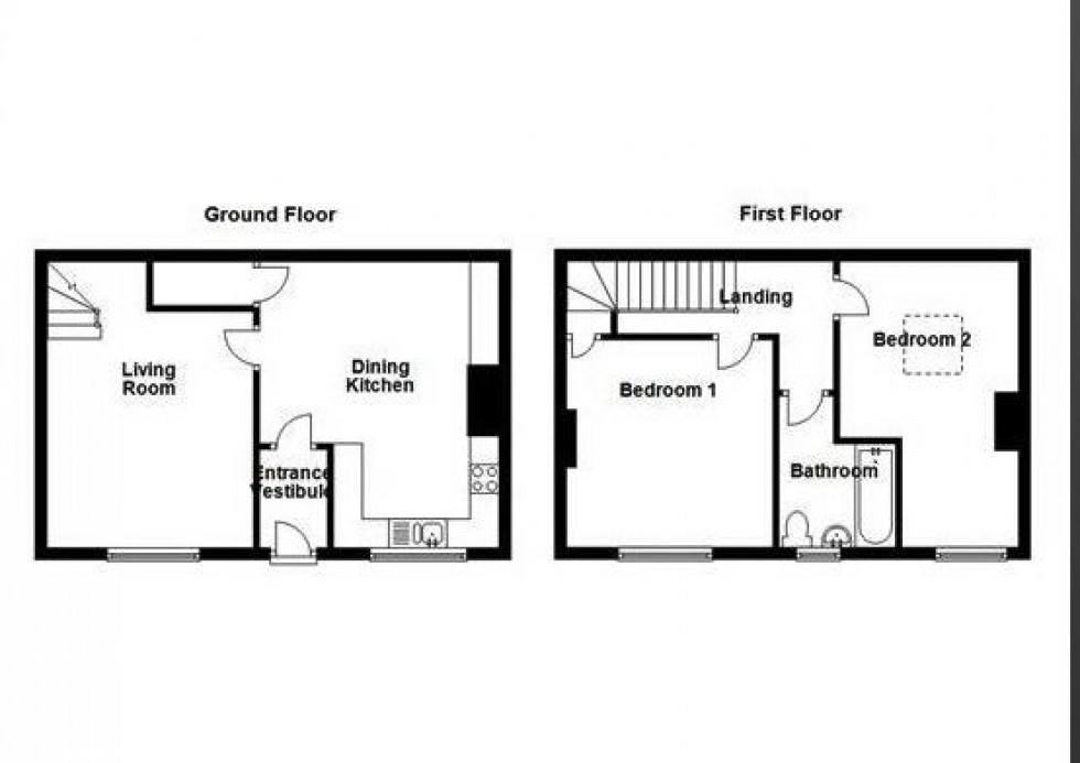 Floorplan for Top Row, Armitage Bridge, Huddersfield