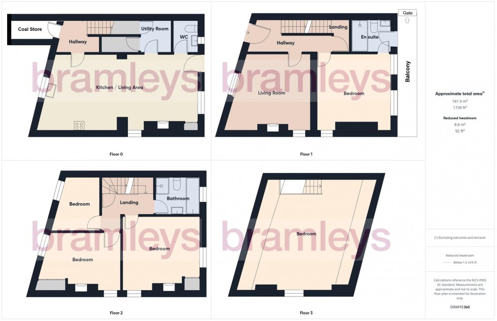 Floorplan for Burn Road, Huddersfield