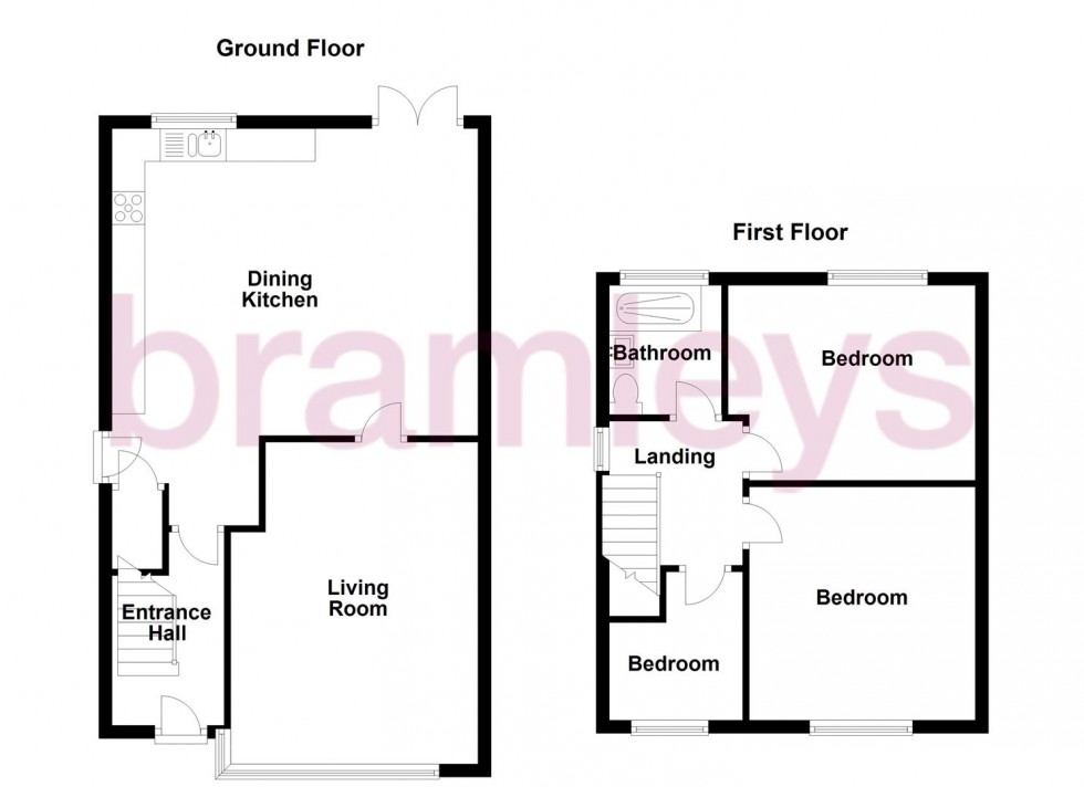 Floorplan for Warrenside, Deighton, Huddersfield