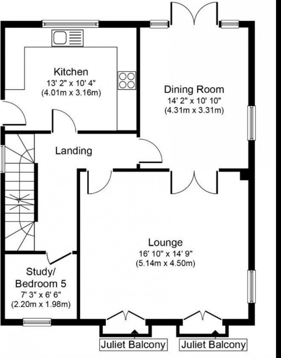 Floorplan for Whitley Road, Dewsbury