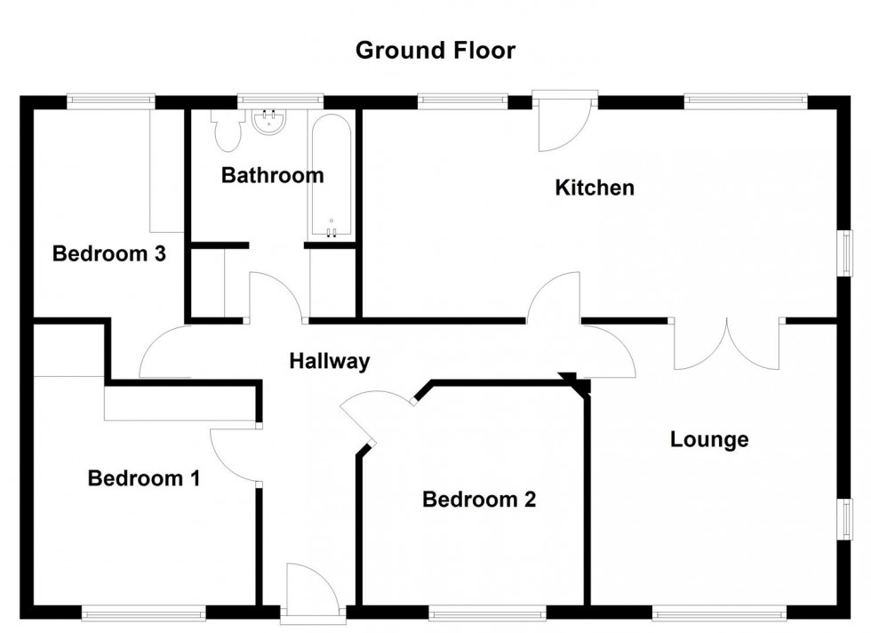 Floorplan for Woodsome Avenue, Mirfield